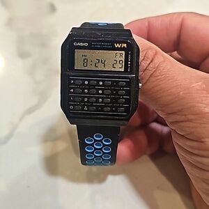 Casio Men Sport Rectangle Watch - Black